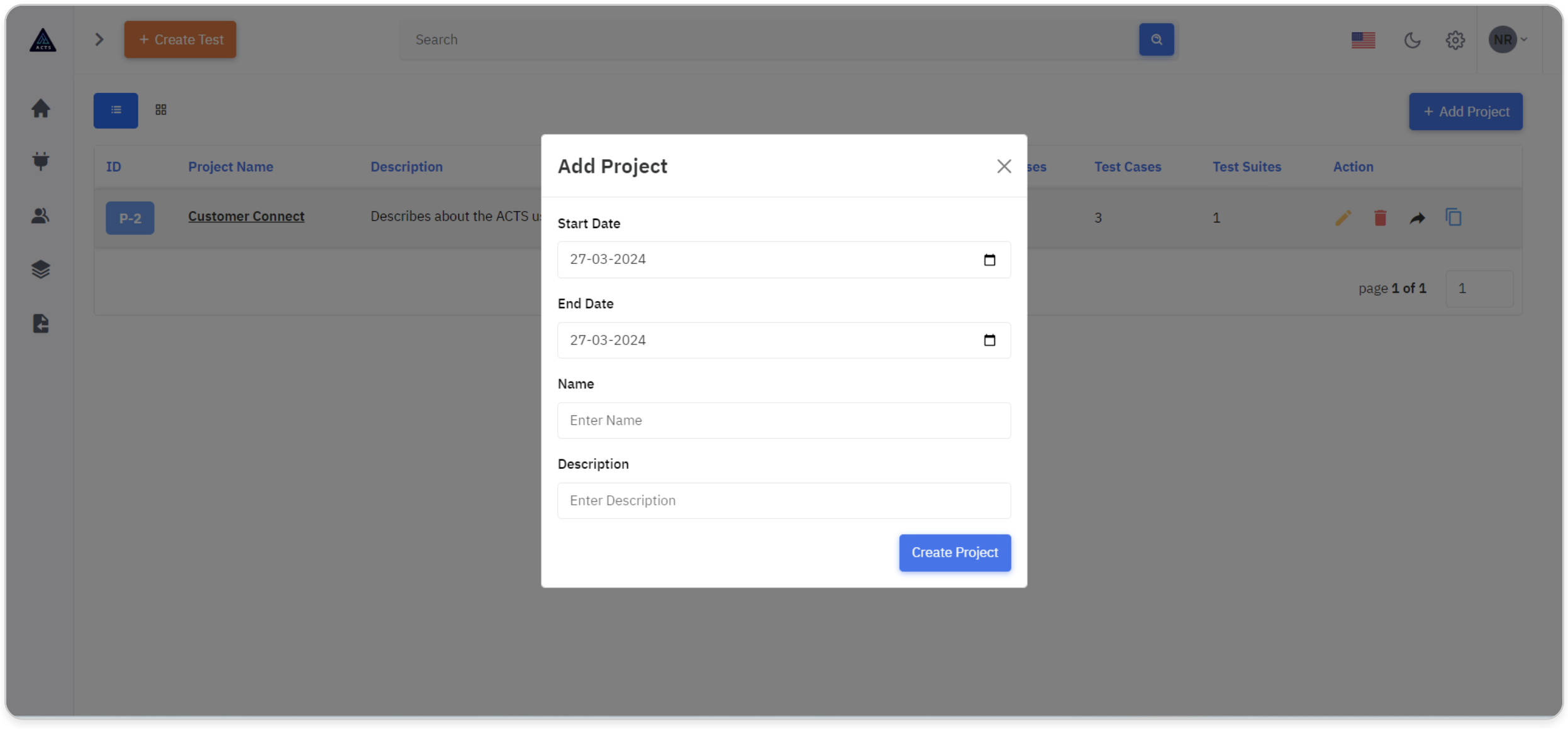 Create Projects
