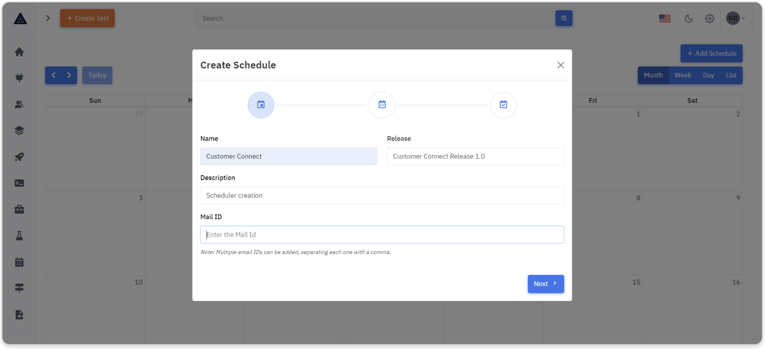 Create Scheduler