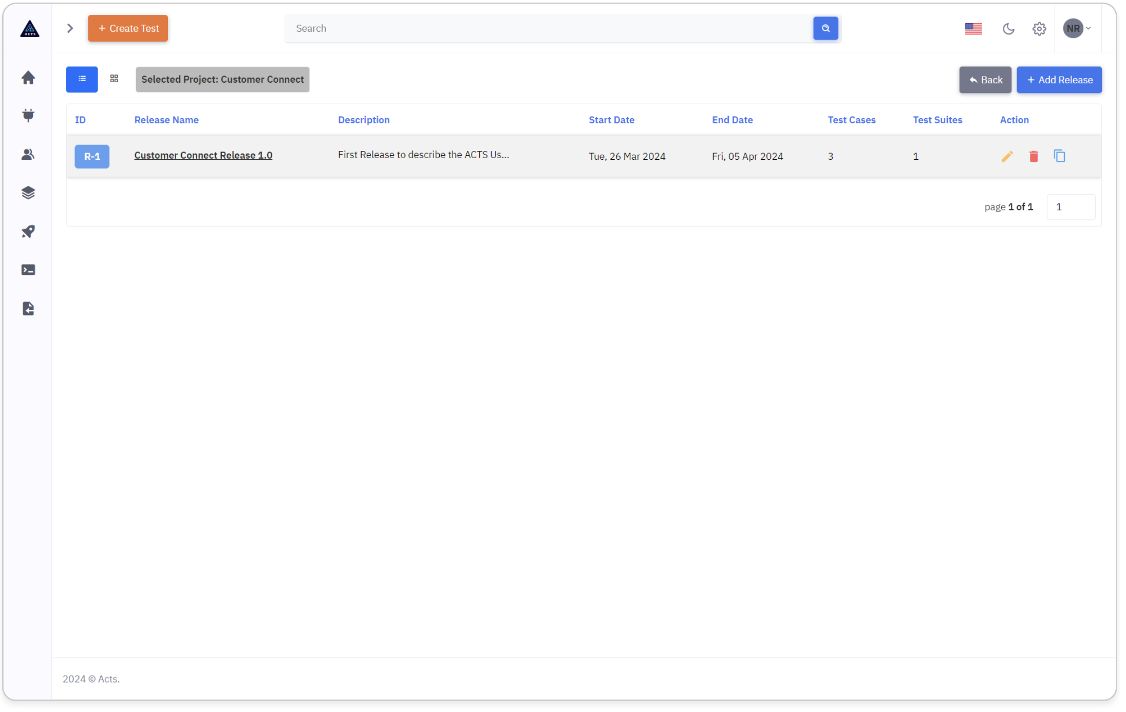 Release List View