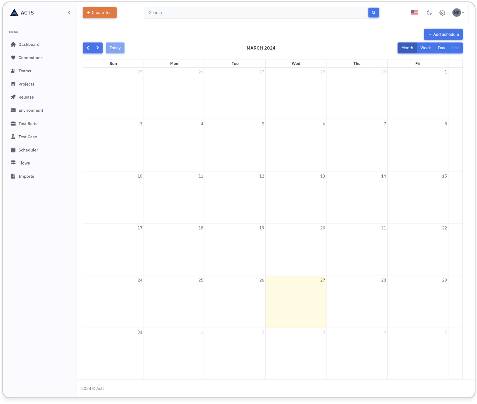 Schedulers UI