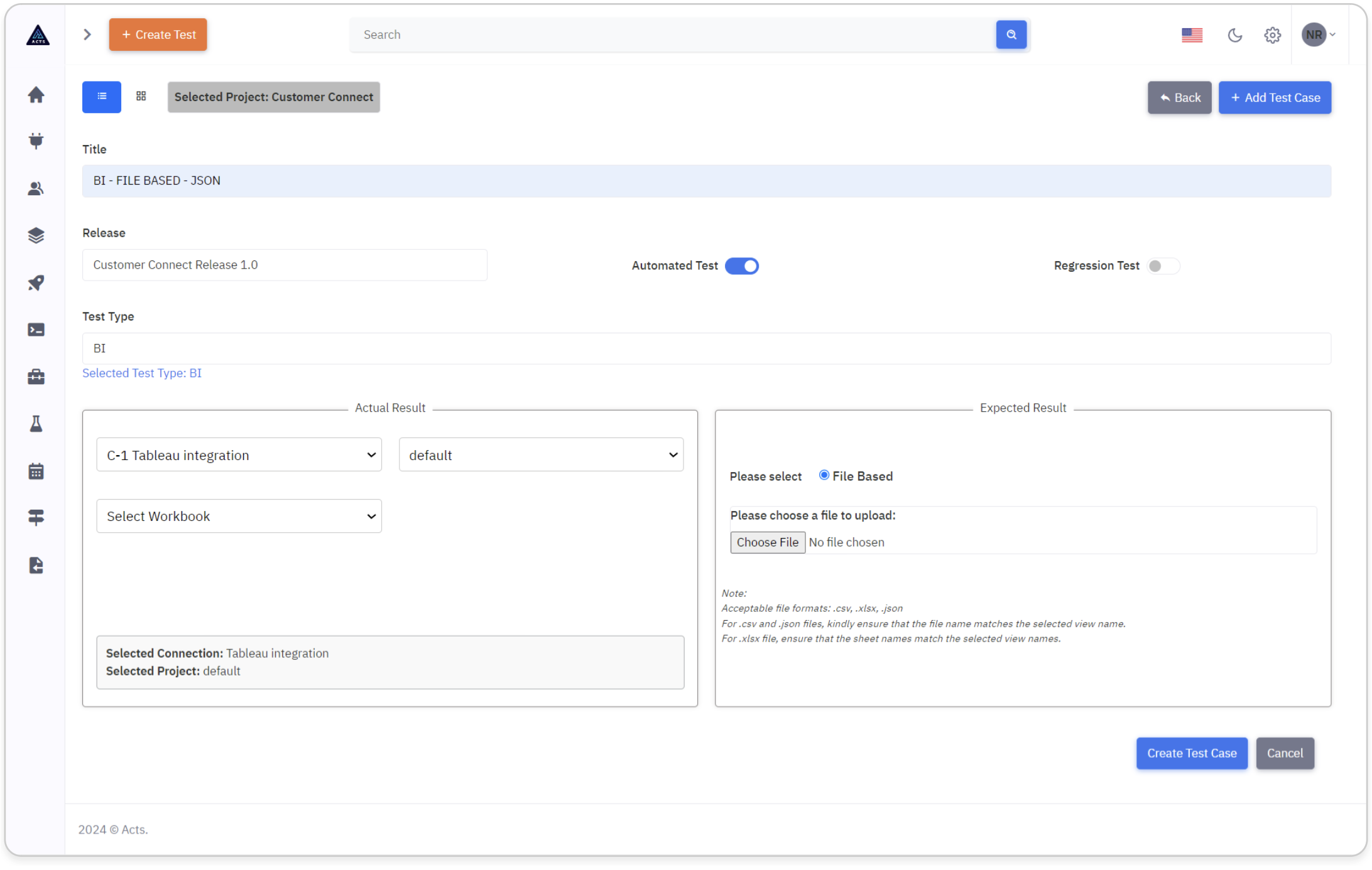 Select BI Workbook