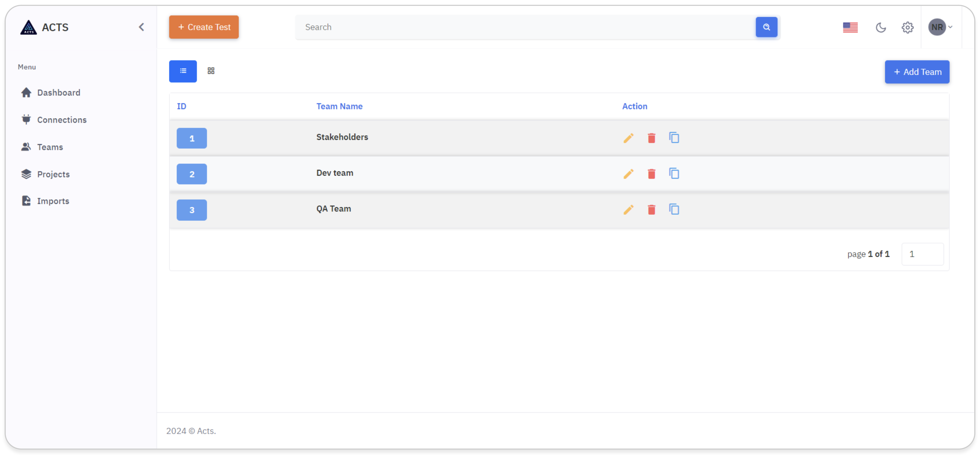 Teams Nav